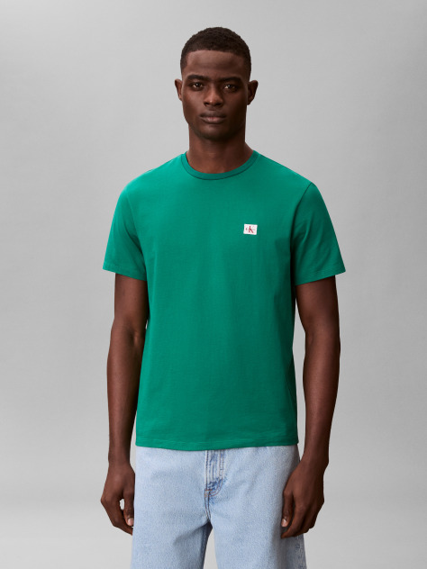 Πράσινο Βαμβακερό T-shirt  Άνδρας