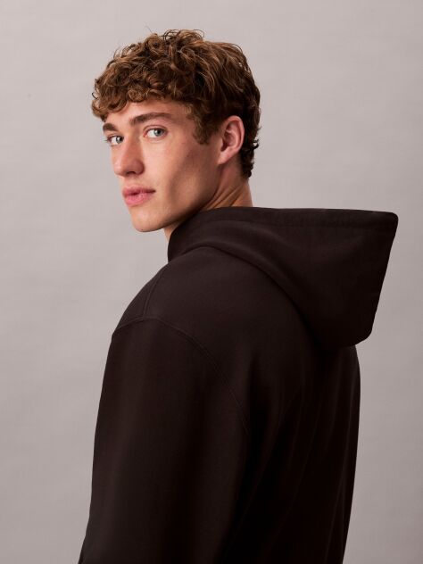 Black Logo Graphic Hoodie  Men