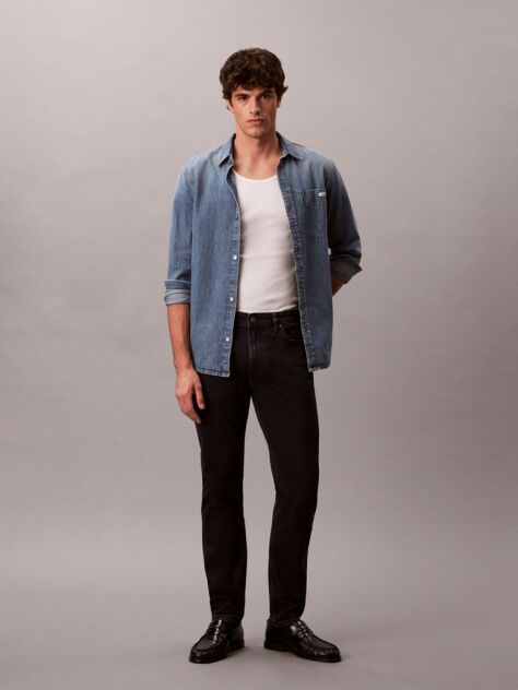 Denim Στενό Τζιν Με Tapered Γραμμή  Άνδρας