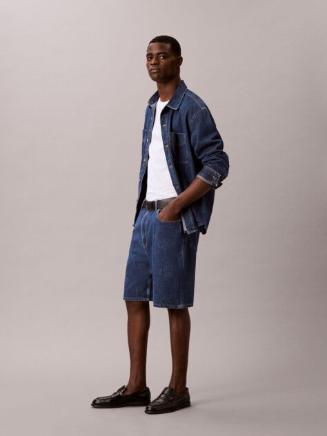 Denim 90s Denim Βερμούδα Με Λογότυπο  Άνδρας