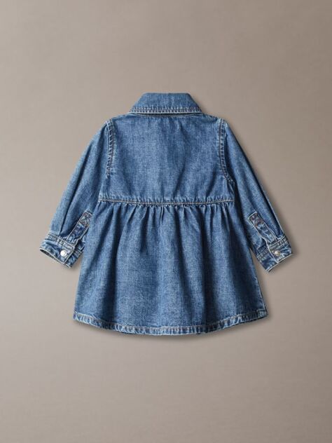 Denim Βρεφικό Denim Φόρεμα Με Στιλ Πουκάμισου  Βρεφικά