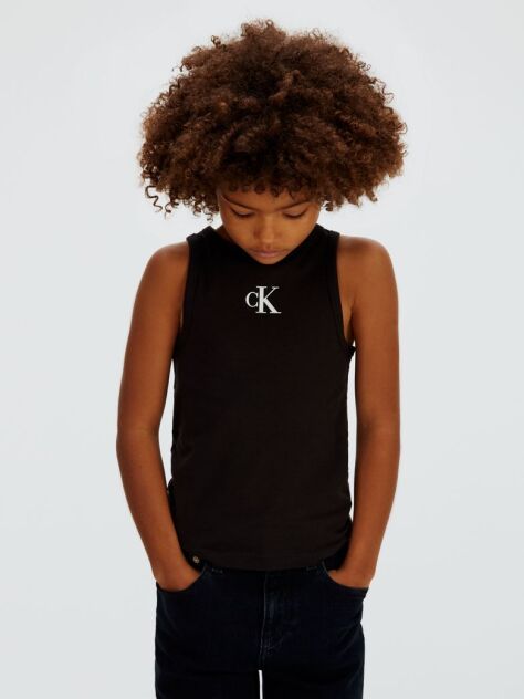 Black Logo Tank Top  Girls