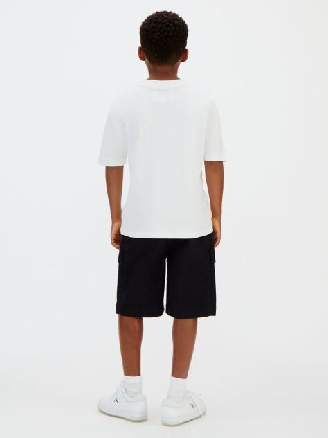 Black Woven Cotton Shorts  Boys