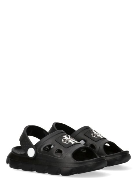 Black Kids Velcro Sandals  Kids Unisex