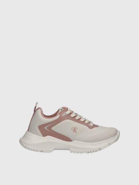 White Low Cut Lace-Up Sneakers  Girls