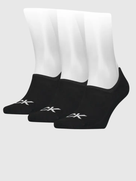 Black 3 Pack Invisible Socks  Men