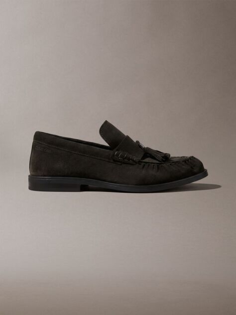 Καφέ Σουέτ Loafers Με Διακοσμητική Φούντα  Άνδρας