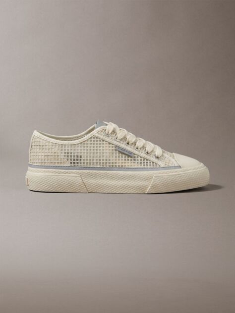 Μπεζ Vulcanised Sneakers Από Raffia  Γυναίκα