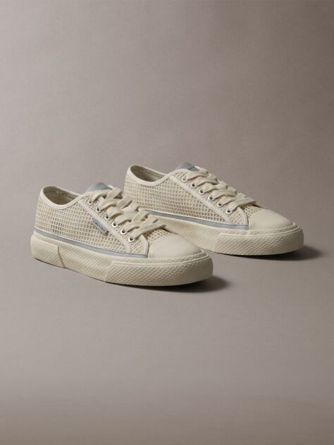 Μπεζ Vulcanised Sneakers Από Raffia  Γυναίκα