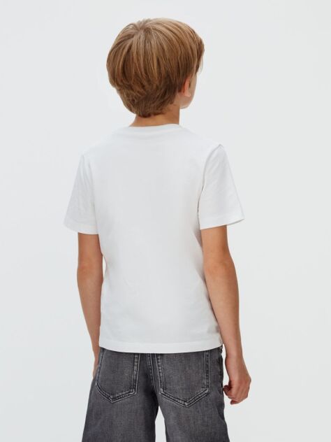 White Colourblock T-shirt  Boys