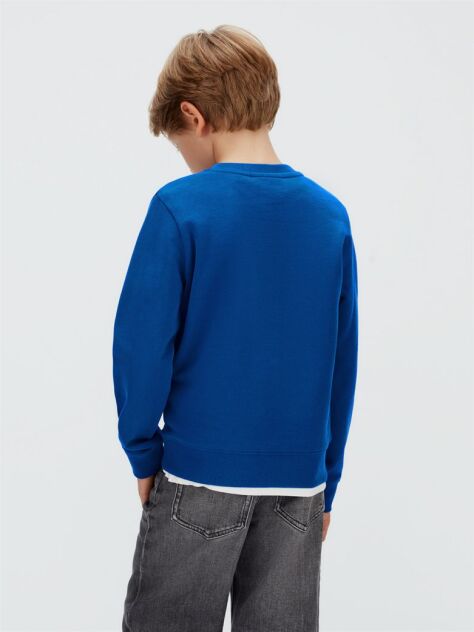 Blue Colourblock Sweatshirt  Boys