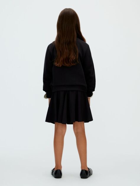 Black Boxy Logo Sweatshirt  Girls