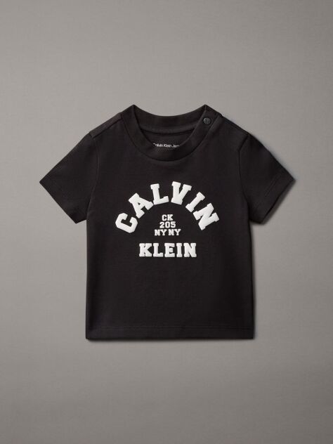Black Newborn Varsity Logo T-shirt  Newborn
