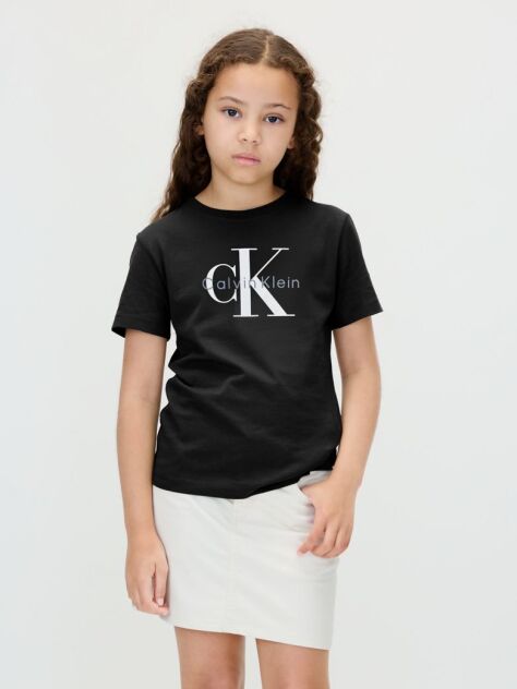 Μαύρο Παιδικό T-shirt Με Λογότυπο  Παιδικό Unisex