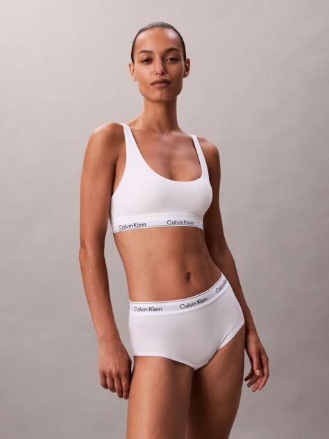 Λευκό Bralette Με Ελαφριά Επένδυση - Icon Cotton Modal  Γυναίκα