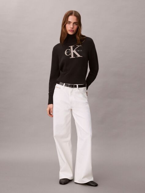 Black Soft Chenille Roll Neck Jumper  Women