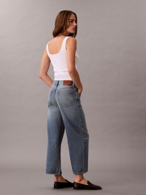 Denim Ψηλόμεση Τζιν Ζιπ Κιλότ  Γυναίκα