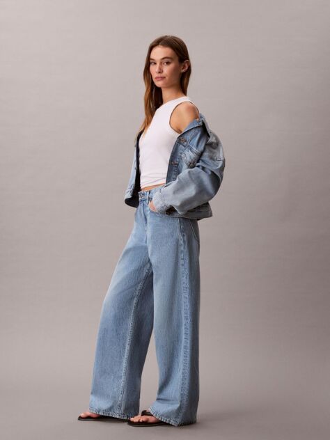 Denim Five-Pocket Wide Leg Jeans  Women