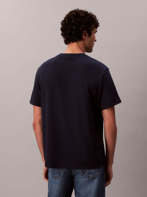 Μπλε T-Shirt Με Λογότυπο  Άνδρας