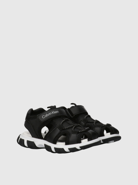 Black Velcro Sandal  Boys