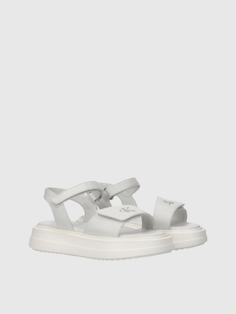 White Velcro Sandal  Girls