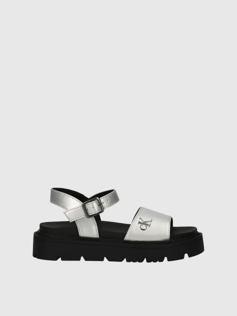 Silver Velcro Sandal  Girls