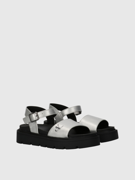 Silver Velcro Sandal  Girls