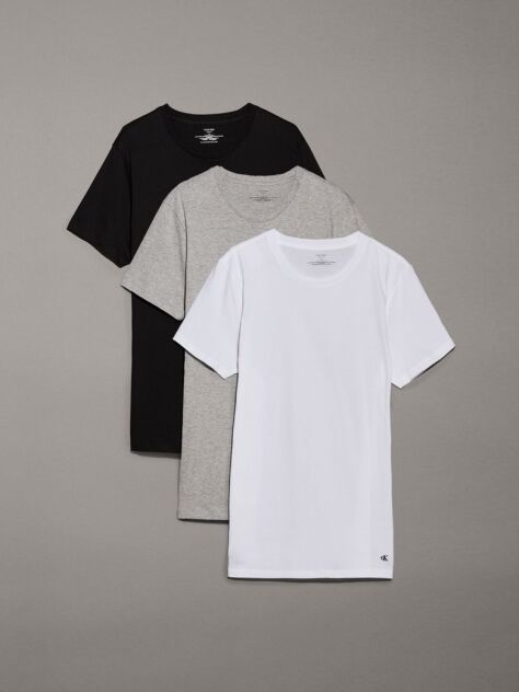 Multi Σετ 3 T-Shirts Με Κανονική Λαιμόκοψη - Cotton Classics  Άνδρας