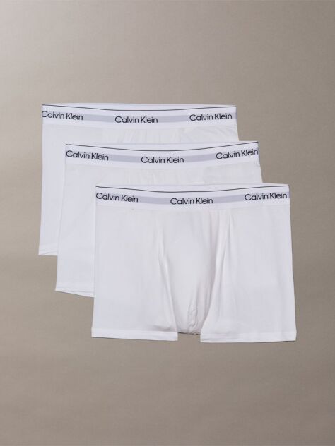Λευκό Σετ 3 Άνετα Dart Μπόξερ - Icon Cotton Stretch  Άνδρας