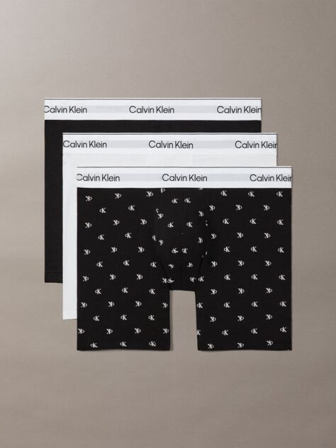 Multi 3 Pack Boxer Briefs - Icon Cotton Stretch  Men