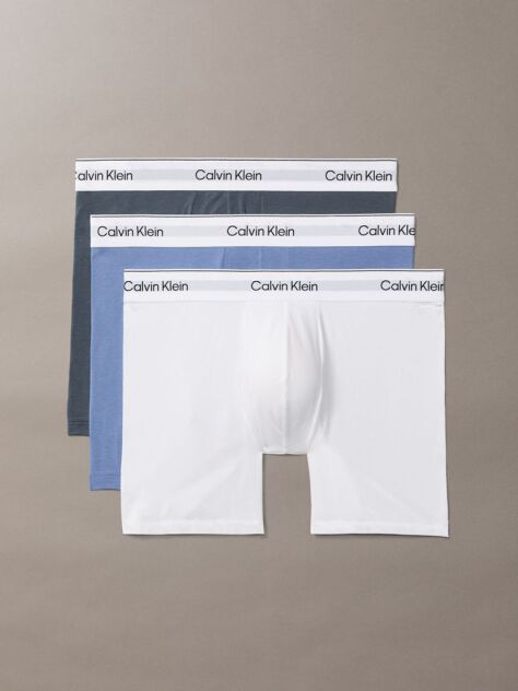 Multi 3 Pack Boxer Briefs - Icon Cotton Stretch  Men