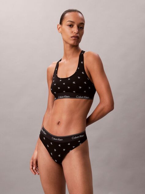 Μαύρο Bralette Χωρίς Επένδυση - Icon Cotton Modal  Γυναίκα