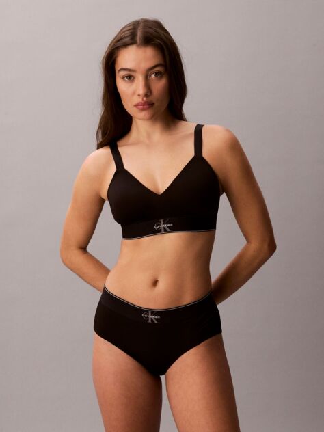 Μαύρο Μπουστάκι Με Ελαφριά Επένδυση - Graphic Monogram Microfibre Stretch  Γυναίκα