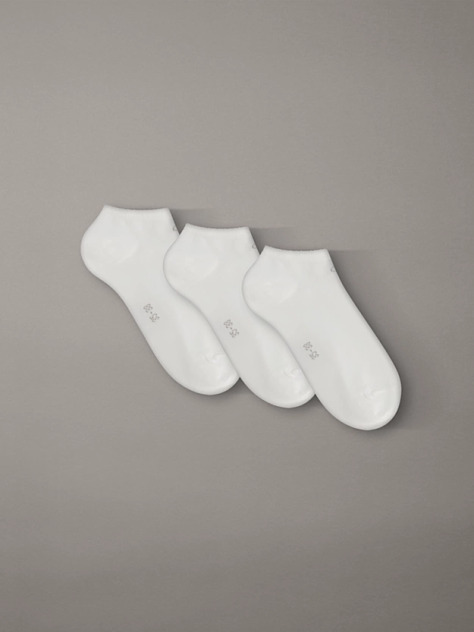 White 3 Pack Sneaker Socks  Women