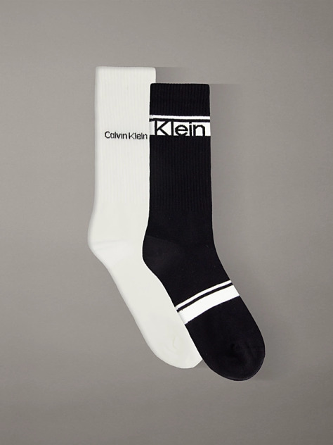 Black 2 Pack Crew Socks  Men
