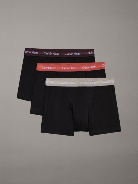 Μαύρο Σετ 3 Μπόξερ - Cotton Stretch  Άνδρας