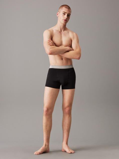 Μαύρο Σετ 3 Μπόξερ - Cotton Stretch  Άνδρας