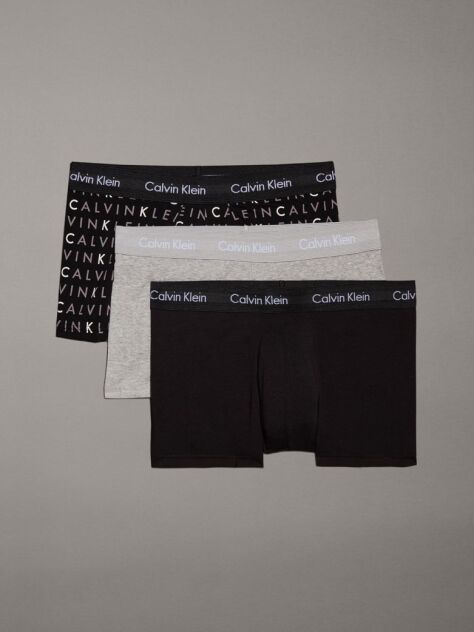 Multi Σετ 3 Χαμηλόμεσα Μπόξερ - Cotton Stretch  Άνδρας