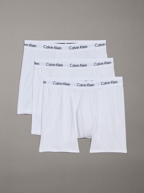 Λευκό Σετ 3 Μπόξερ - Cotton Stretch  Άνδρας