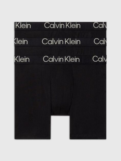 Black 3 Pack Boxer Briefs - Ultra Soft Modern  Men