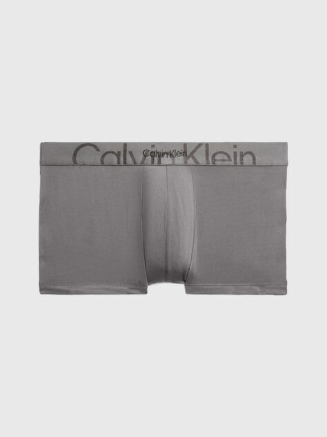 Grey Low Rise Trunk - Embossed Icon  Men