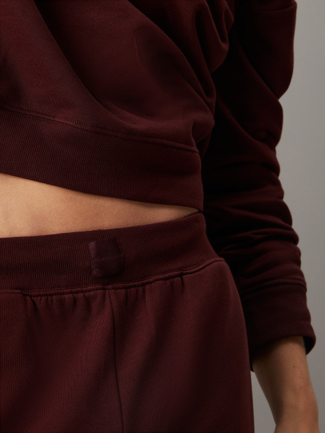 Καφέ Βαμβακερό Lounge Παντελόνι Φόρμας Fleece  Άνδρας