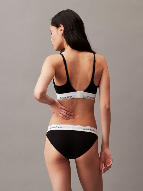 Black Push Up Plunge Bra - Modern Cotton  Women