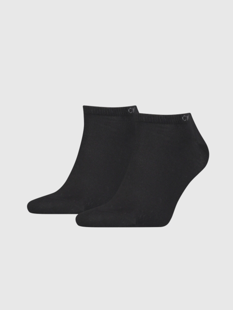 Black Calvin Klein Casual Men's Sneaker Socks 2 pack  Men