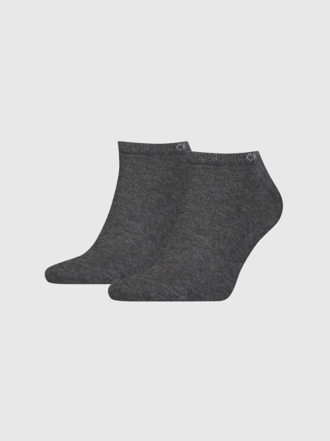 Grey Calvin Klein Casual Men's Sneaker Socks 2 pack  Men