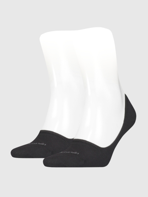 Black Calvin Klein Mid-Cut Men's Footie 2 pack  Men