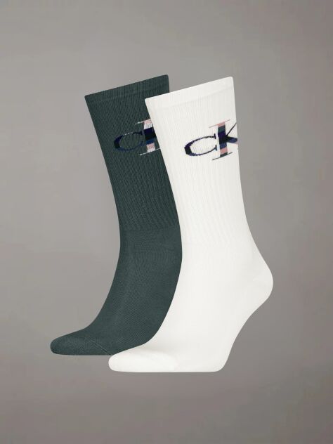 Multi 2 Pack Crew Socks  Men