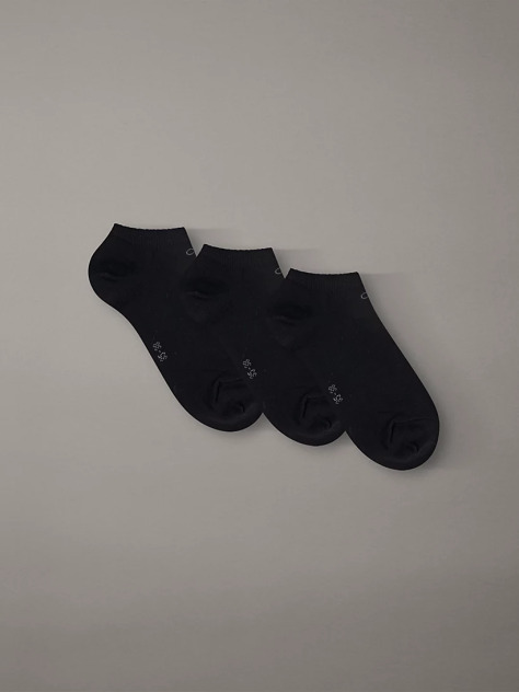 Black 3 Pack Sneaker Socks  Women