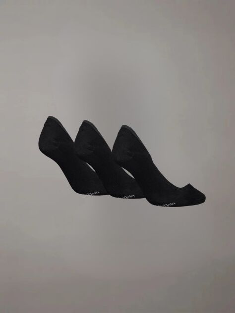 Black 3 Pack Invisible Socks   Women
