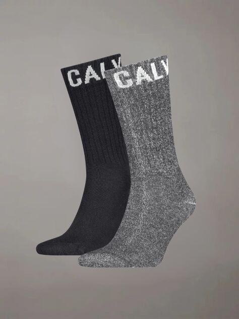 Multi 2 Pack Crew Socks   Men